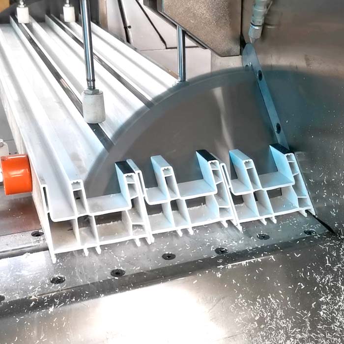 PVC profile cutting machine