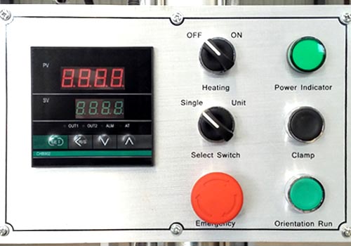 Single Head uPVC Welding Machine temperature set