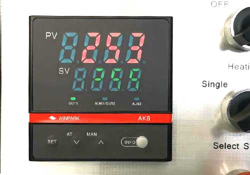 PVC welding machine welding temperature set