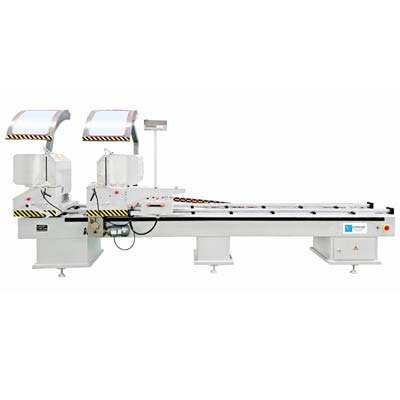 Double-head Cutting Saw with Digital-display System PVC Window Making Machine