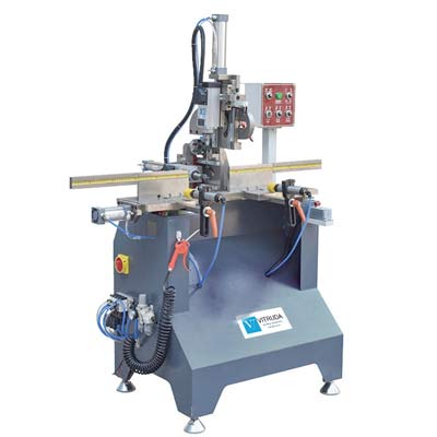 uPVC Window Double Head Automatic Water Slot Drilling Machine